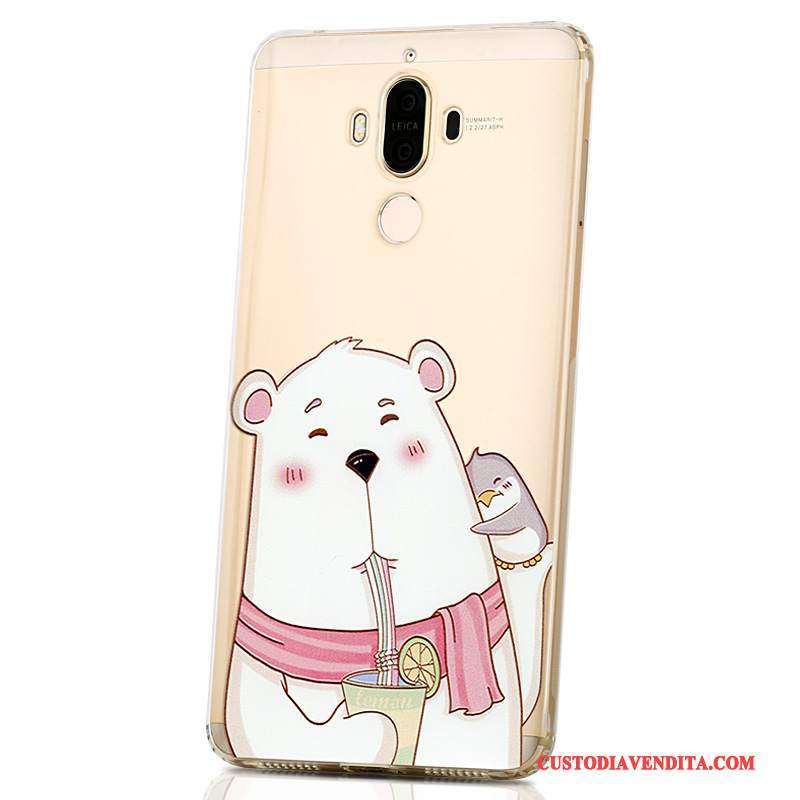 Custodia Huawei Mate 9 Cartone Animato Di Personalità Bello, Cover Huawei Mate 9 Creativo Morbido Porpora