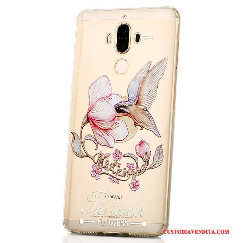 Custodia Huawei Mate 9 Cartone Animato Di Personalità Bello, Cover Huawei Mate 9 Creativo Morbido Porpora