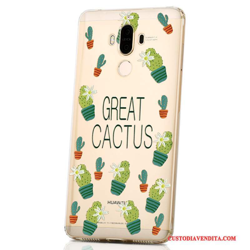 Custodia Huawei Mate 9 Cartone Animato Di Personalità Bello, Cover Huawei Mate 9 Creativo Morbido Porpora