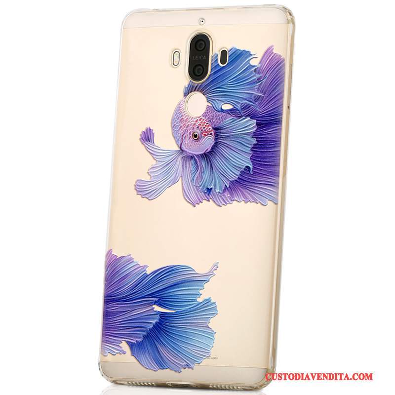 Custodia Huawei Mate 9 Cartone Animato Di Personalità Bello, Cover Huawei Mate 9 Creativo Morbido Porpora