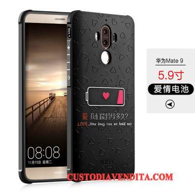 Custodia Huawei Mate 9 Cartone Animato Telefono Macchiati, Cover Huawei Mate 9 Protezione Nero Di Personalità