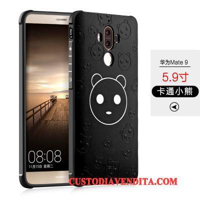 Custodia Huawei Mate 9 Cartone Animato Telefono Macchiati, Cover Huawei Mate 9 Protezione Nero Di Personalità