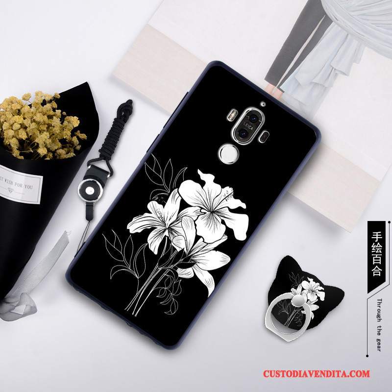 Custodia Huawei Mate 9 Colore Ornamenti Appesi Tempra, Cover Huawei Mate 9 Silicone Pellicola Protettiva Morbido