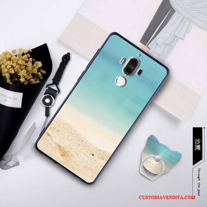 Custodia Huawei Mate 9 Colore Ornamenti Appesi Tempra, Cover Huawei Mate 9 Silicone Pellicola Protettiva Morbido