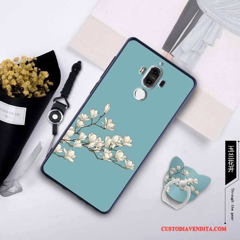 Custodia Huawei Mate 9 Colore Ornamenti Appesi Tempra, Cover Huawei Mate 9 Silicone Pellicola Protettiva Morbido