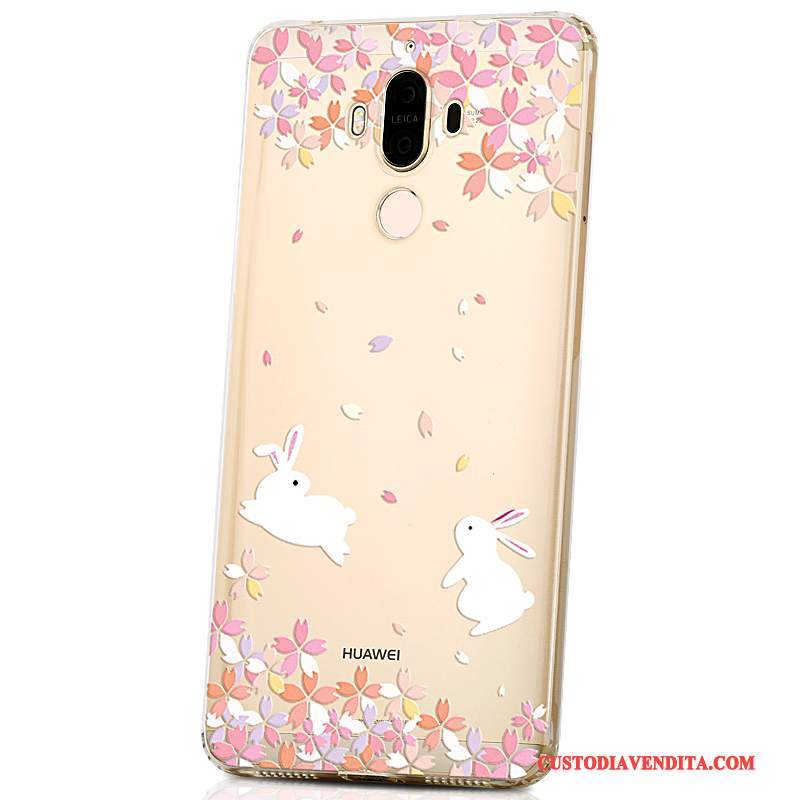 Custodia Huawei Mate 9 Creativo Di Personalitàtelefono, Cover Huawei Mate 9 Cartone Animato Tendenza Giallo