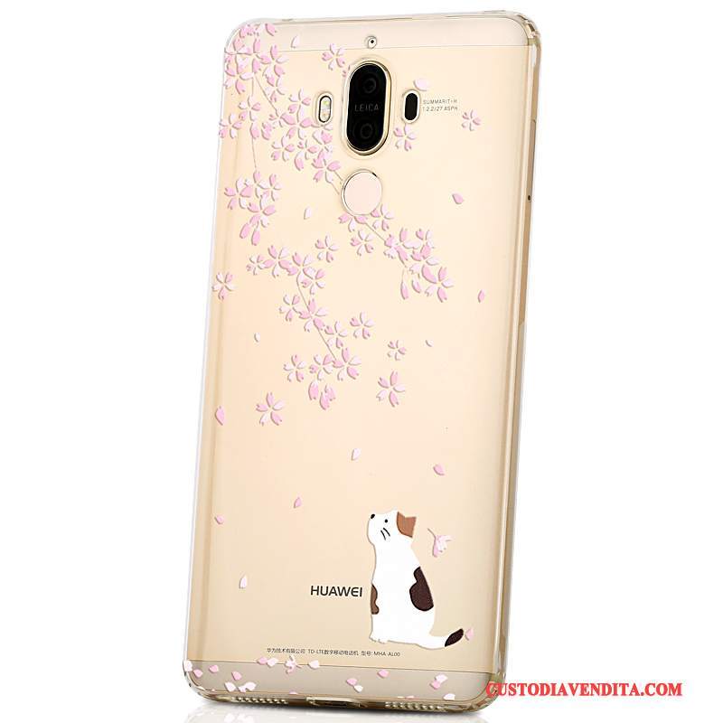 Custodia Huawei Mate 9 Creativo Di Personalitàtelefono, Cover Huawei Mate 9 Cartone Animato Tendenza Giallo