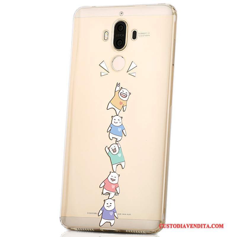 Custodia Huawei Mate 9 Creativo Di Personalitàtelefono, Cover Huawei Mate 9 Cartone Animato Tendenza Giallo