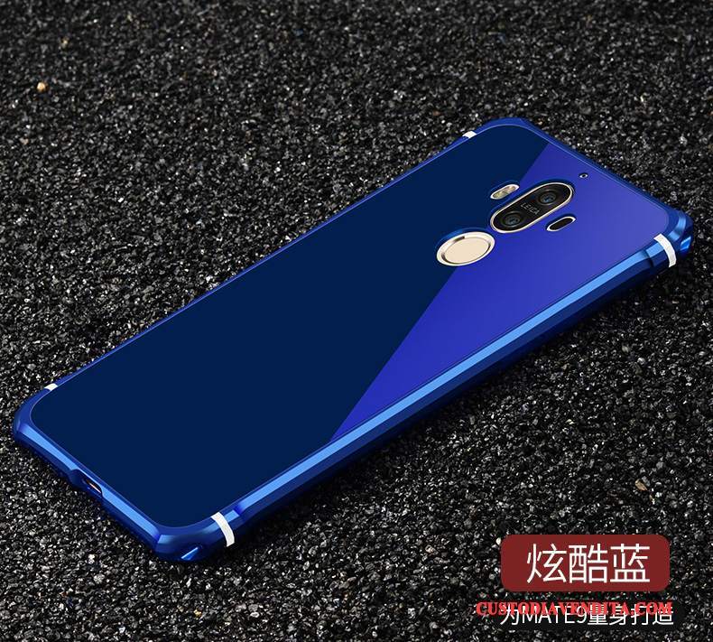 Custodia Huawei Mate 9 Creativo Metallo Blu, Cover Huawei Mate 9 Protezione Tutto Inclusotelefono