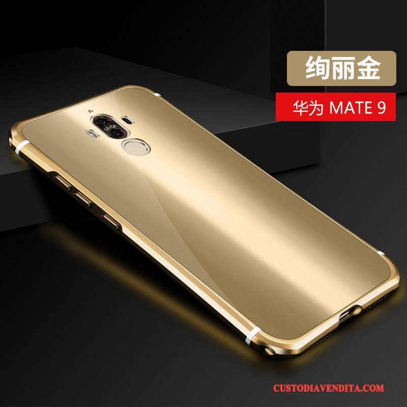 Custodia Huawei Mate 9 Creativo Telefono Tendenza, Cover Huawei Mate 9 Anti-caduta Metallo