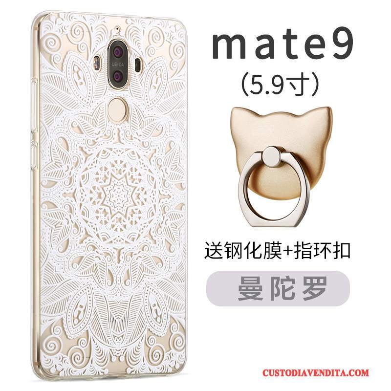 Custodia Huawei Mate 9 Creativo Tutto Incluso Porpora, Cover Huawei Mate 9 Silicone Anti-cadutatelefono