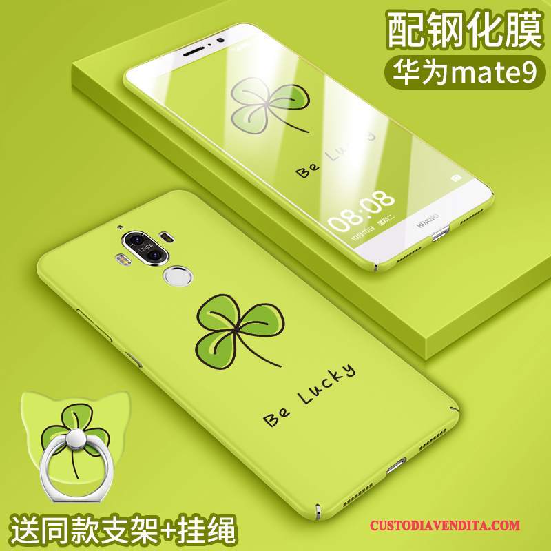 Custodia Huawei Mate 9 Creativo Tutto Inclusotelefono, Cover Huawei Mate 9 Cartone Animato Verde Di Personalità