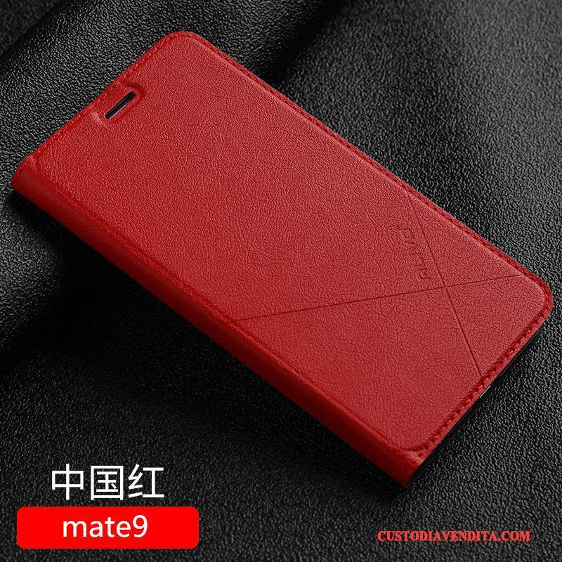 Custodia Huawei Mate 9 Folio Rosa Tutto Incluso, Cover Huawei Mate 9 Pelle Anti-cadutatelefono