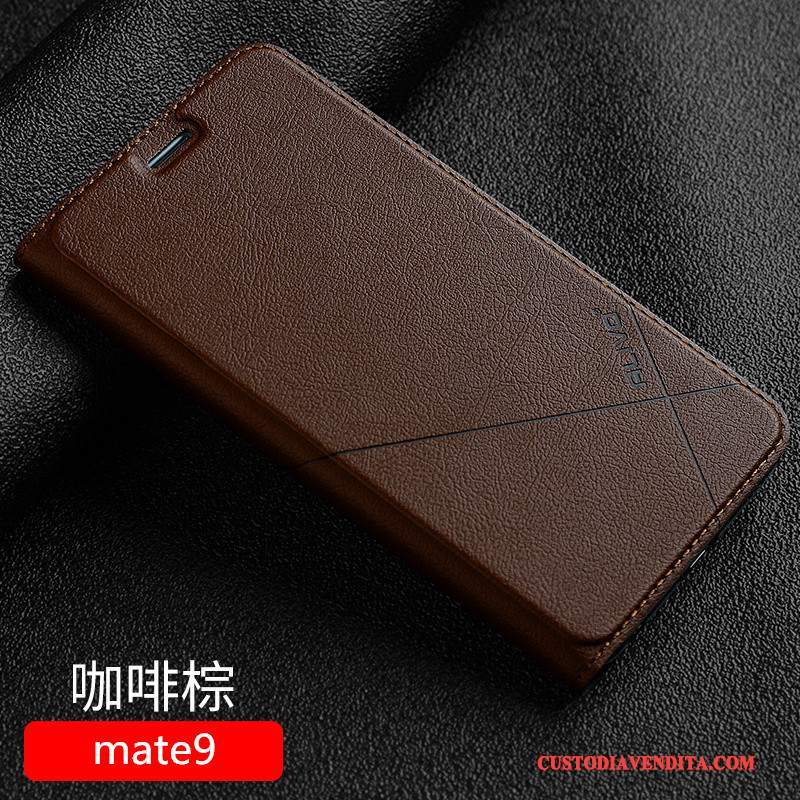 Custodia Huawei Mate 9 Folio Rosa Tutto Incluso, Cover Huawei Mate 9 Pelle Anti-cadutatelefono