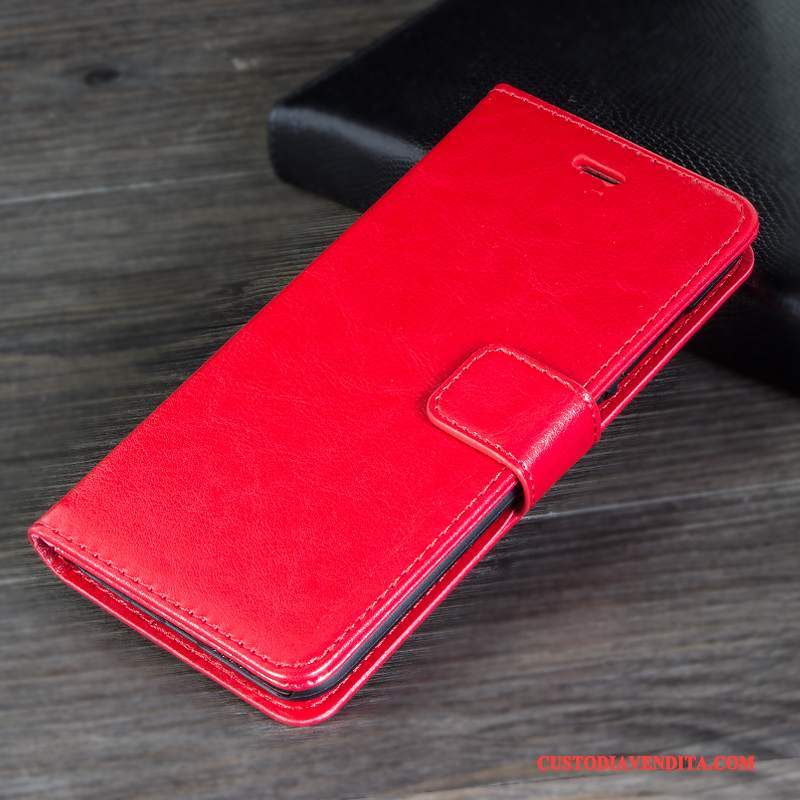 Custodia Huawei Mate 9 Folio Rossotelefono, Cover Huawei Mate 9 Pelle Ornamenti Appesi Anti-caduta