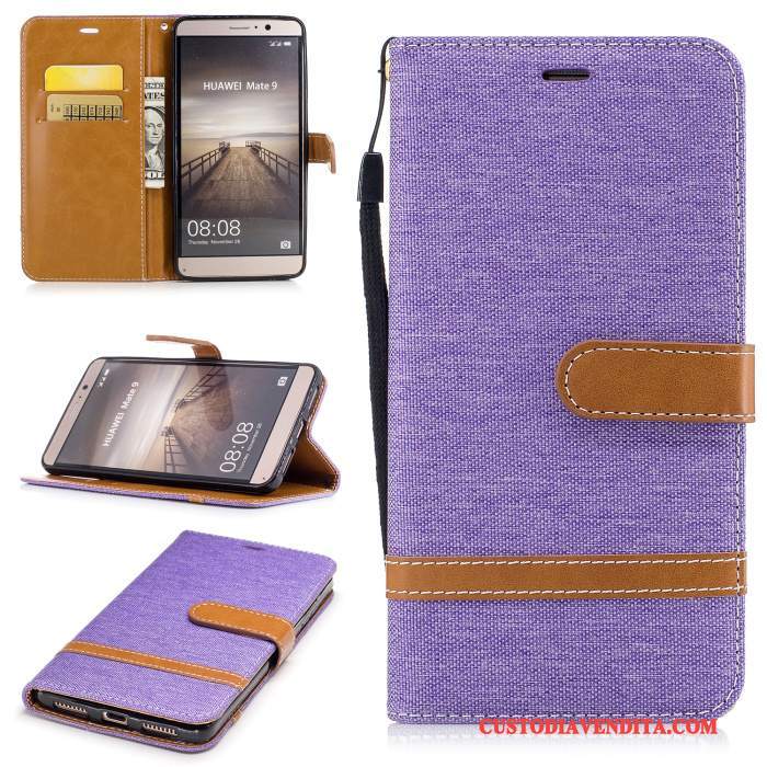 Custodia Huawei Mate 9 Pelle Rossotelefono, Cover Huawei Mate 9 Protezione Coperchio Posteriore