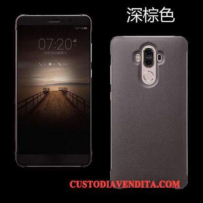 Custodia Huawei Mate 9 Pelle Sottile Nero, Cover Huawei Mate 9 Folio Telefono Anti-caduta