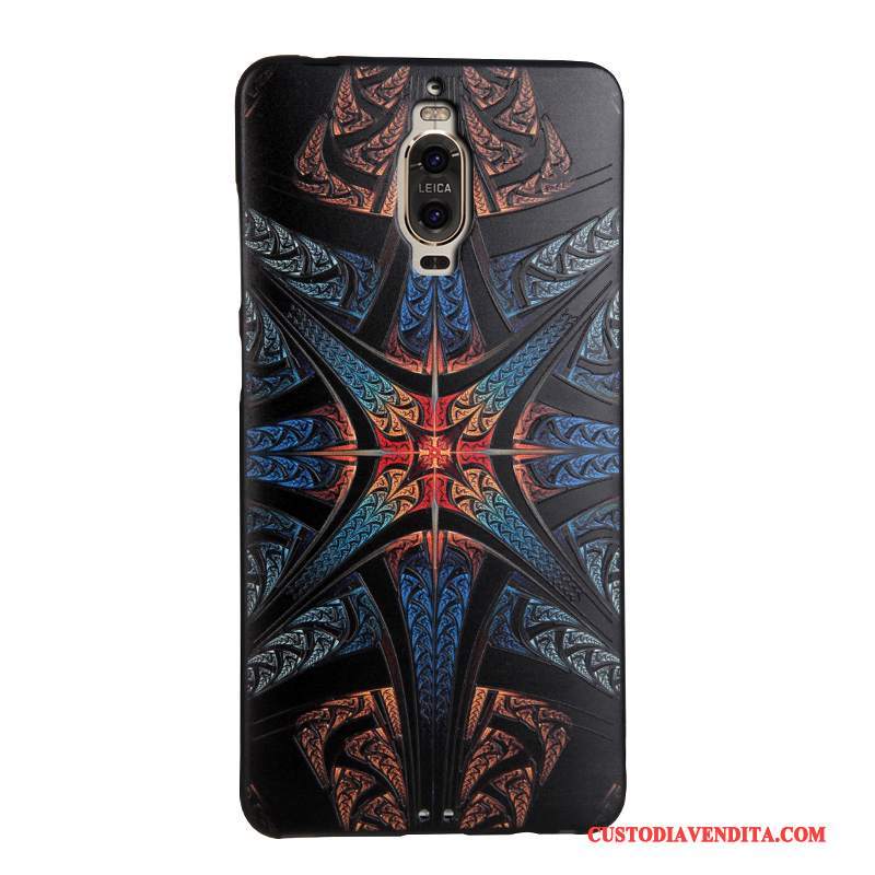 Custodia Huawei Mate 9 Pro Cartone Animato Nero Ornamenti Appesi, Cover Huawei Mate 9 Pro Protezione Telefono