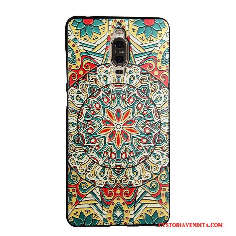 Custodia Huawei Mate 9 Pro Cartone Animato Nero Ornamenti Appesi, Cover Huawei Mate 9 Pro Protezione Telefono