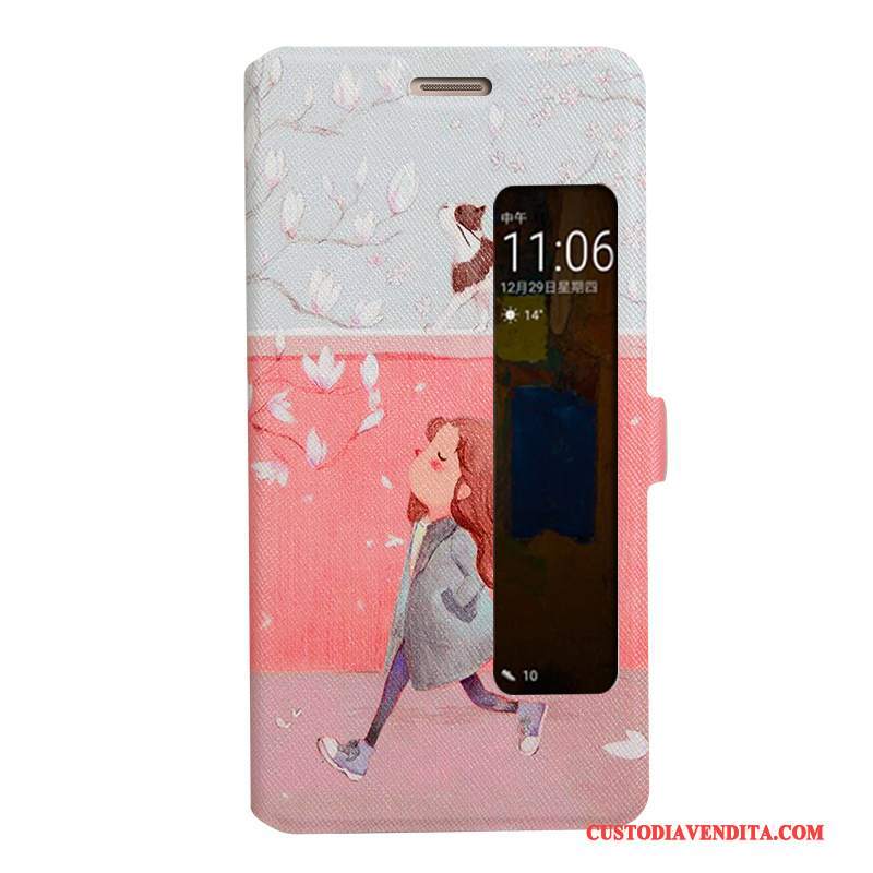 Custodia Huawei Mate 9 Pro Cartone Animato Rosatelefono, Cover Huawei Mate 9 Pro Pelle