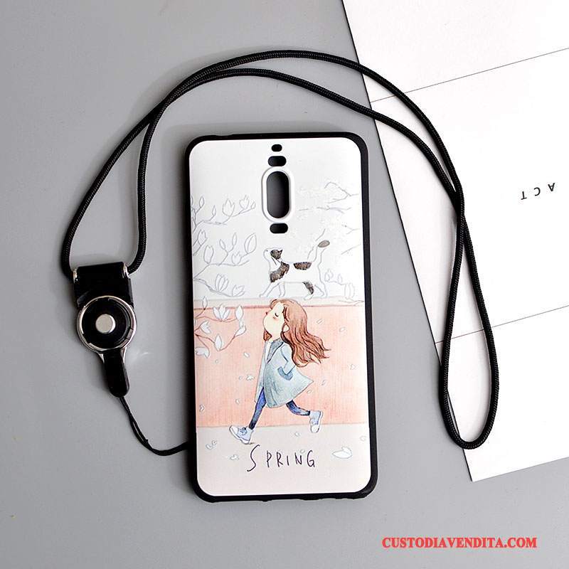 Custodia Huawei Mate 9 Pro Cartone Animato Tendenza Ornamenti Appesi, Cover Huawei Mate 9 Pro Silicone Morbidotelefono