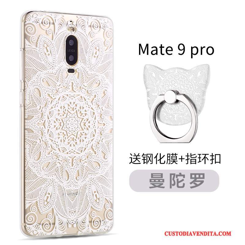 Custodia Huawei Mate 9 Pro Creativo Nuovo Morbido, Cover Huawei Mate 9 Pro Silicone Telefono Rosa