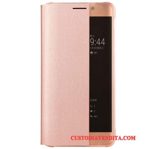 Custodia Huawei Mate 9 Pro Folio Rosatelefono, Cover Huawei Mate 9 Pro Pelle