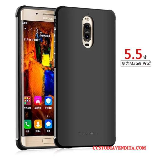 Custodia Huawei Mate 9 Pro Goffratura Morbido Anti-caduta, Cover Huawei Mate 9 Pro Silicone Telefono Tutto Incluso