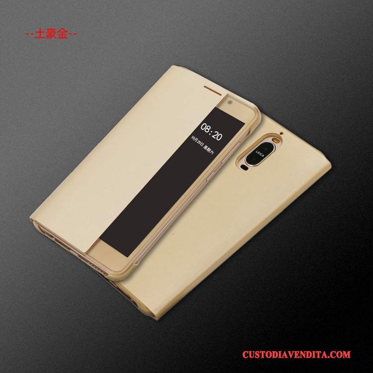 Custodia Huawei Mate 9 Pro Pelle Grigiotelefono, Cover Huawei Mate 9 Pro Protezione