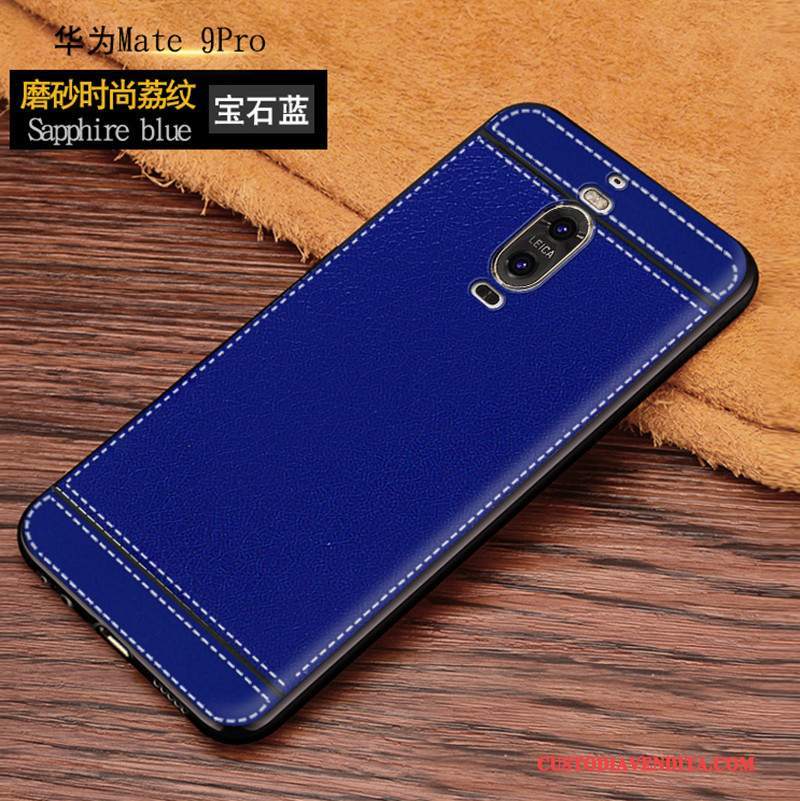 Custodia Huawei Mate 9 Pro Pelle Morbido Marrone, Cover Huawei Mate 9 Pro Silicone Telefono