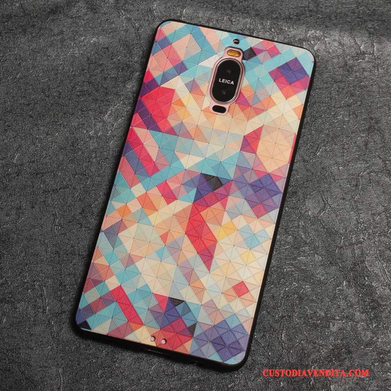 Custodia Huawei Mate 9 Pro Pelle Morbido Nero, Cover Huawei Mate 9 Pro Silicone Sottile