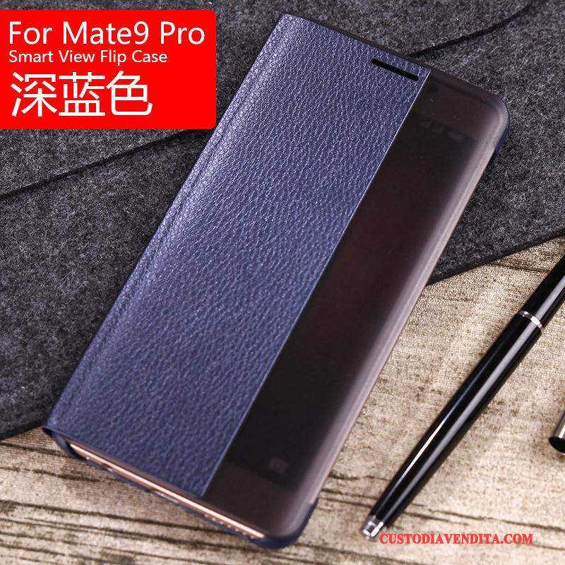 Custodia Huawei Mate 9 Pro Pelle Nerotelefono, Cover Huawei Mate 9 Pro Protezione