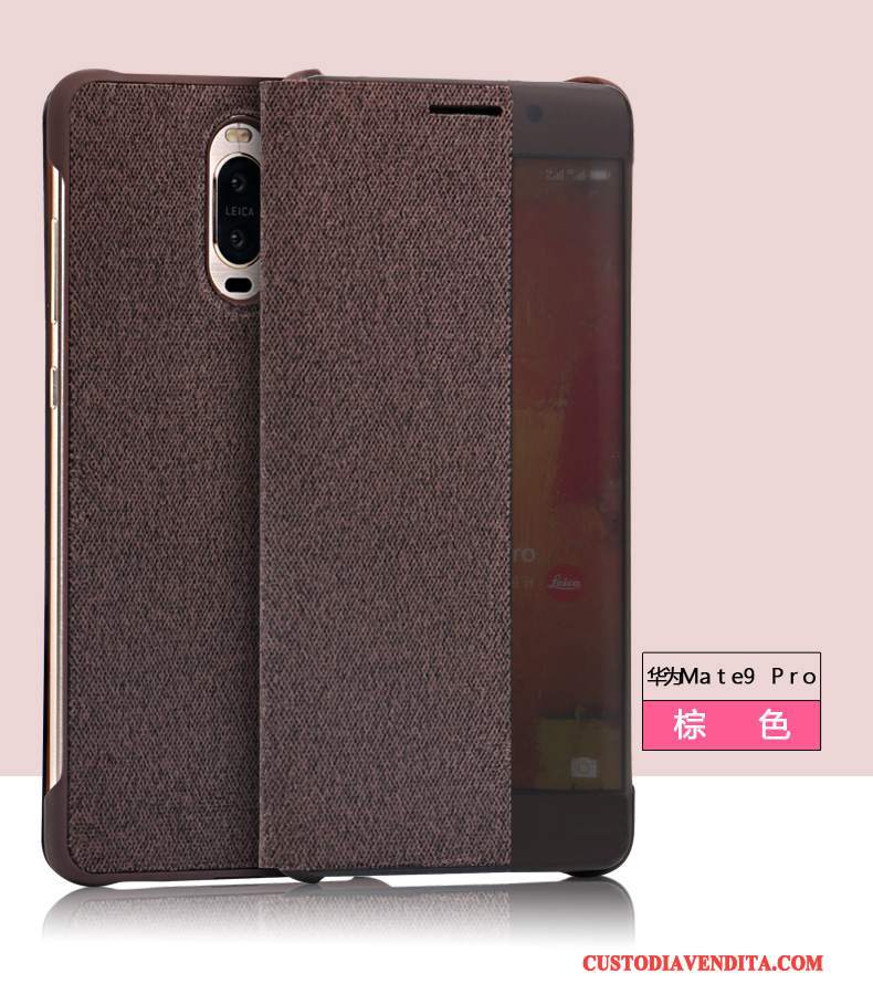 Custodia Huawei Mate 9 Pro Pelle Nerotelefono, Cover Huawei Mate 9 Pro Protezione