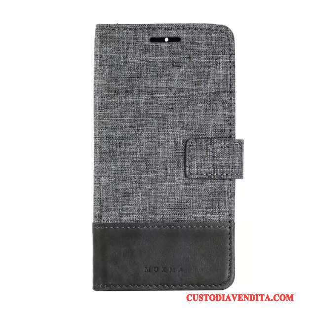 Custodia Huawei Mate 9 Pro Portafoglio Grigio Anti-caduta, Cover Huawei Mate 9 Pro Protezione