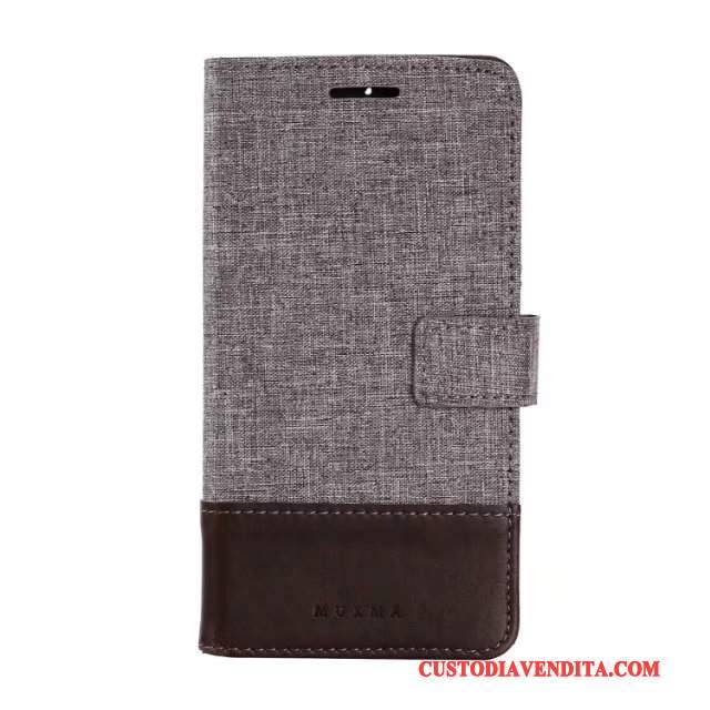 Custodia Huawei Mate 9 Pro Portafoglio Grigio Anti-caduta, Cover Huawei Mate 9 Pro Protezione