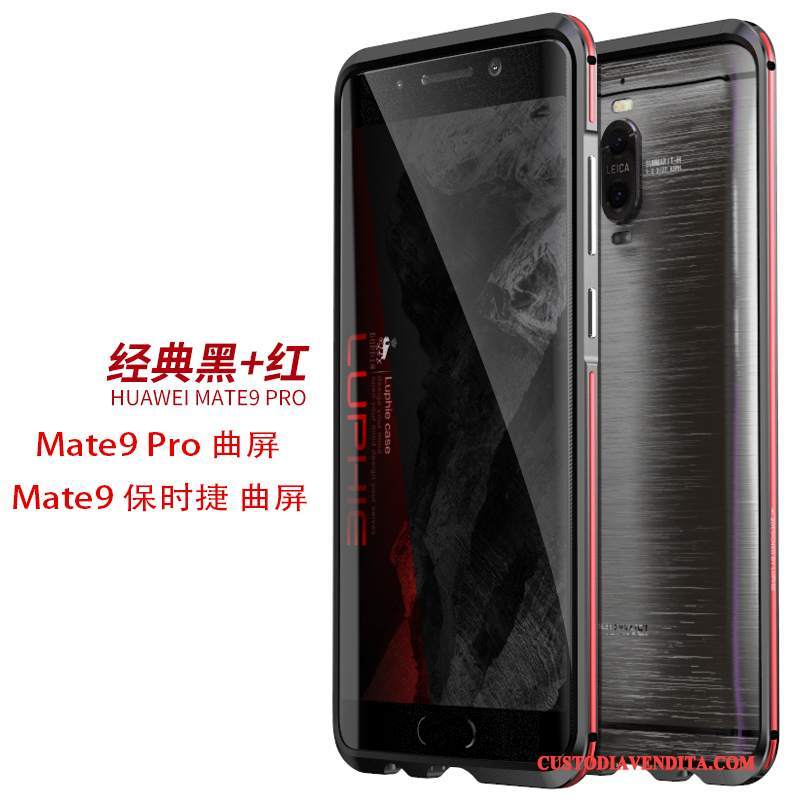 Custodia Huawei Mate 9 Pro Protezione Argentotelefono, Cover Huawei Mate 9 Pro Telaio Metallo