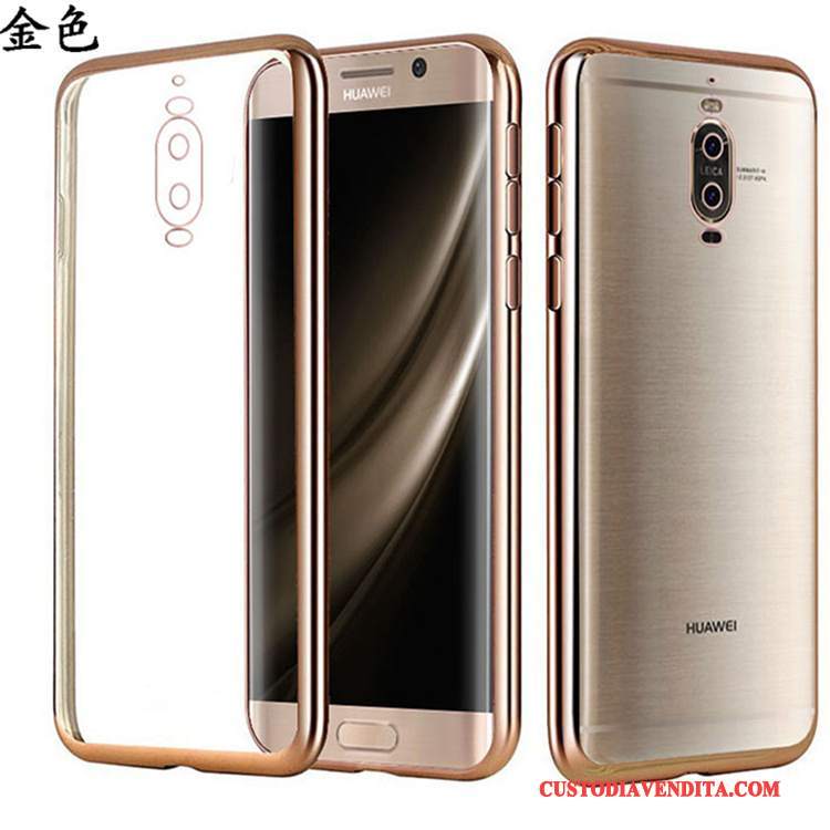 Custodia Huawei Mate 9 Pro Silicone Morbidotelefono, Cover Huawei Mate 9 Pro Protezione Argento