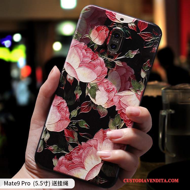 Custodia Huawei Mate 9 Pro Silicone Telefono Ornamenti Appesi, Cover Huawei Mate 9 Pro Creativo Di Personalità Tutto Incluso