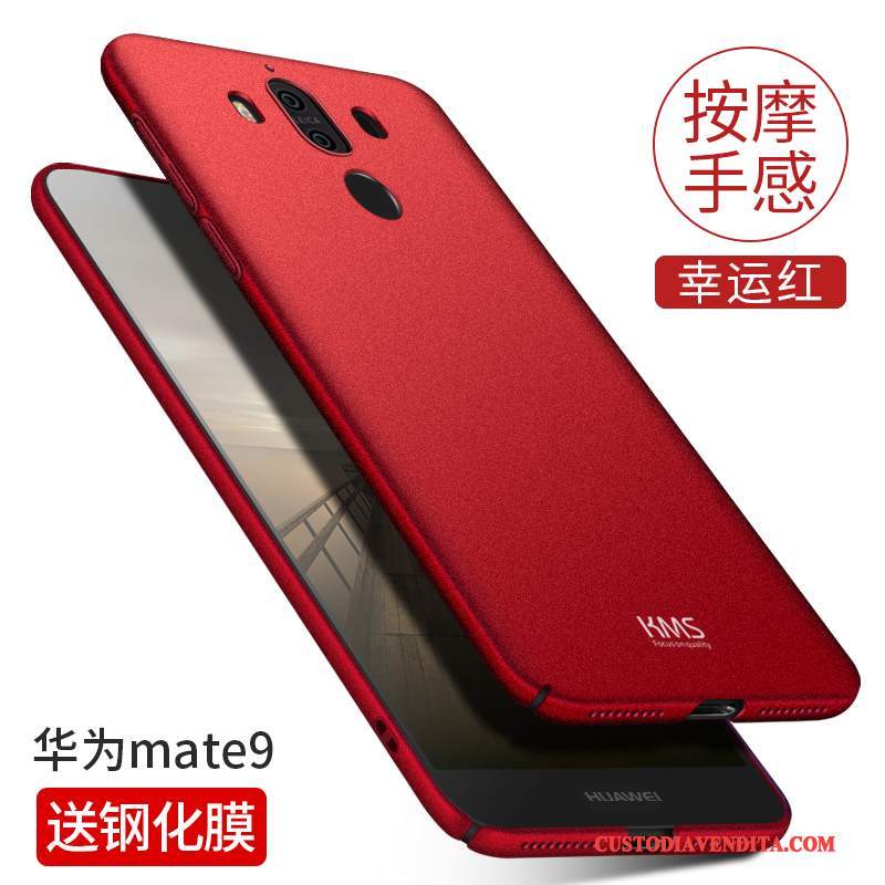 Custodia Huawei Mate 9 Protezione Difficile Tutto Incluso, Cover Huawei Mate 9 Macchiati Rosso