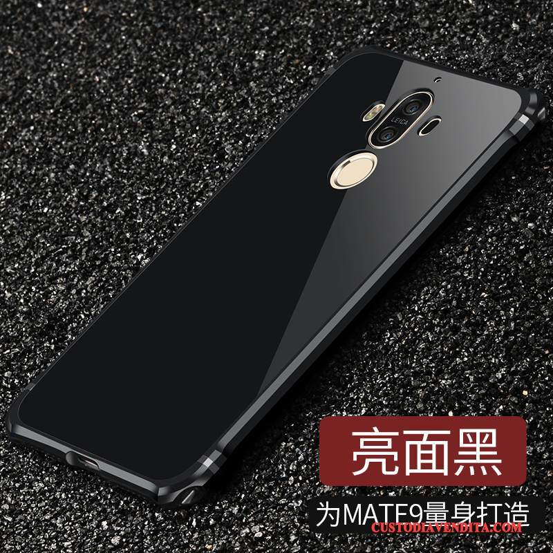 Custodia Huawei Mate 9 Protezione Metallo Nero, Cover Huawei Mate 9 Telefono