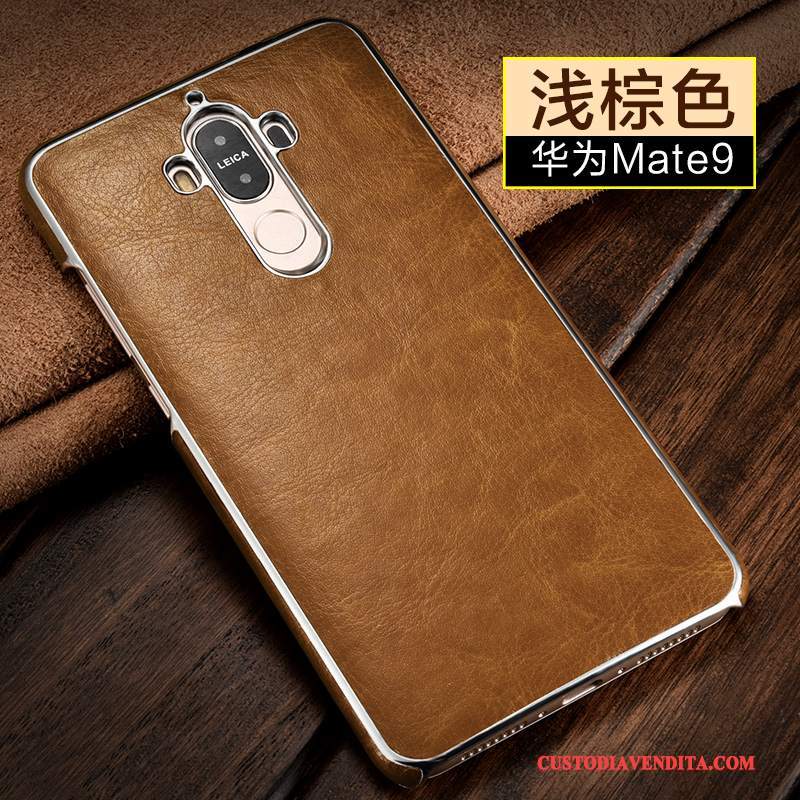 Custodia Huawei Mate 9 Protezione Sottili Anti-caduta, Cover Huawei Mate 9 Pelle Orotelefono