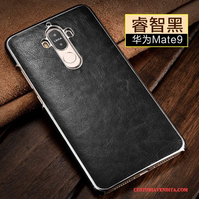 Custodia Huawei Mate 9 Protezione Sottili Anti-caduta, Cover Huawei Mate 9 Pelle Orotelefono