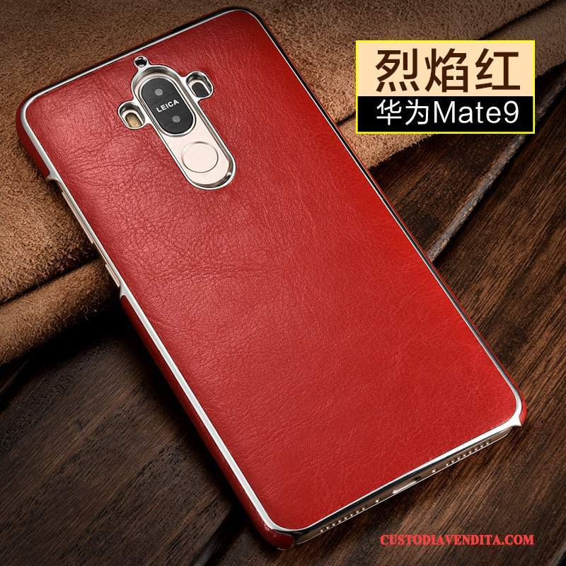 Custodia Huawei Mate 9 Protezione Sottili Anti-caduta, Cover Huawei Mate 9 Pelle Orotelefono