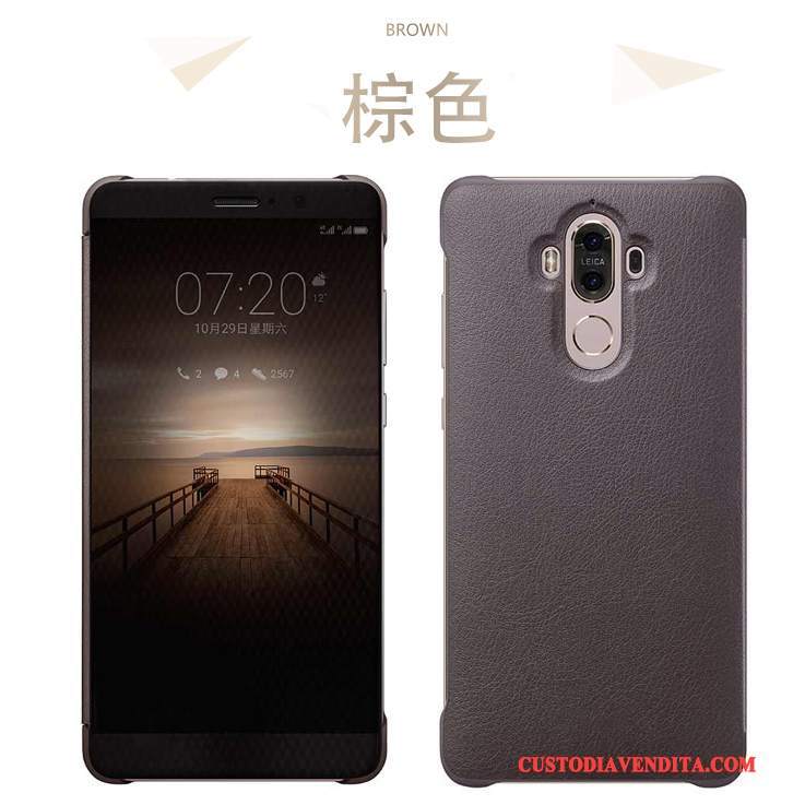 Custodia Huawei Mate 9 Protezione Telefono Rosa, Cover Huawei Mate 9 Pelle Anti-caduta Tutto Incluso