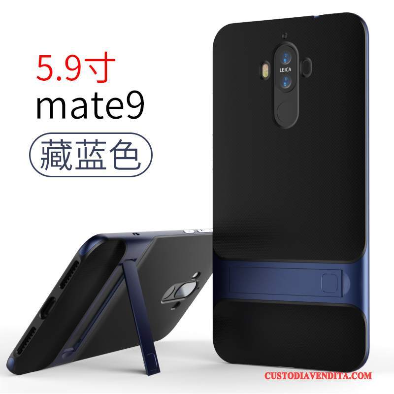 Custodia Huawei Mate 9 Silicone Anti-caduta Blu, Cover Huawei Mate 9 Semplicitelefono