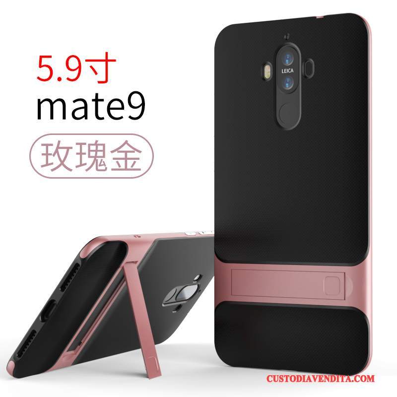 Custodia Huawei Mate 9 Silicone Anti-caduta Blu, Cover Huawei Mate 9 Semplicitelefono