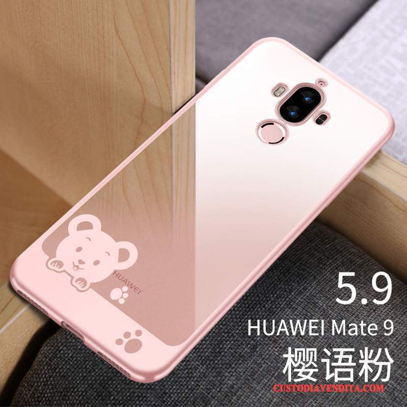 Custodia Huawei Mate 9 Silicone Anti-caduta Sottile, Cover Huawei Mate 9 Morbido Rosa