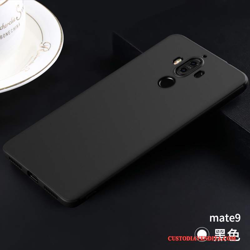 Custodia Huawei Mate 9 Silicone Macchiatitelefono, Cover Huawei Mate 9 Morbido Nero