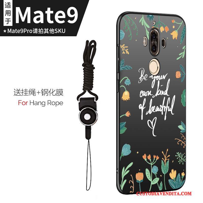 Custodia Huawei Mate 9 Silicone Ornamenti Appesi Morbido, Cover Huawei Mate 9 Protezione Sottile Anti-caduta