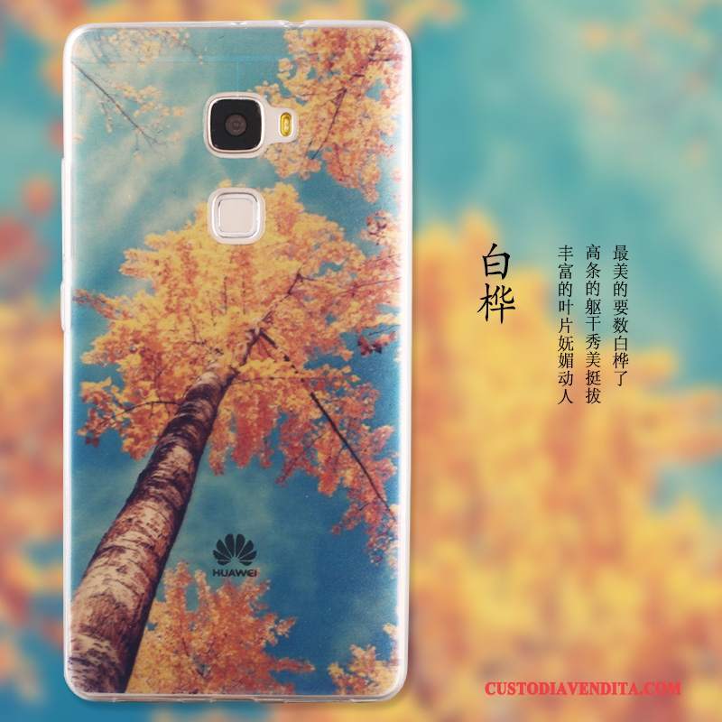 Custodia Huawei Mate S Cartone Animato Scenariotelefono, Cover Huawei Mate S Colore Blu